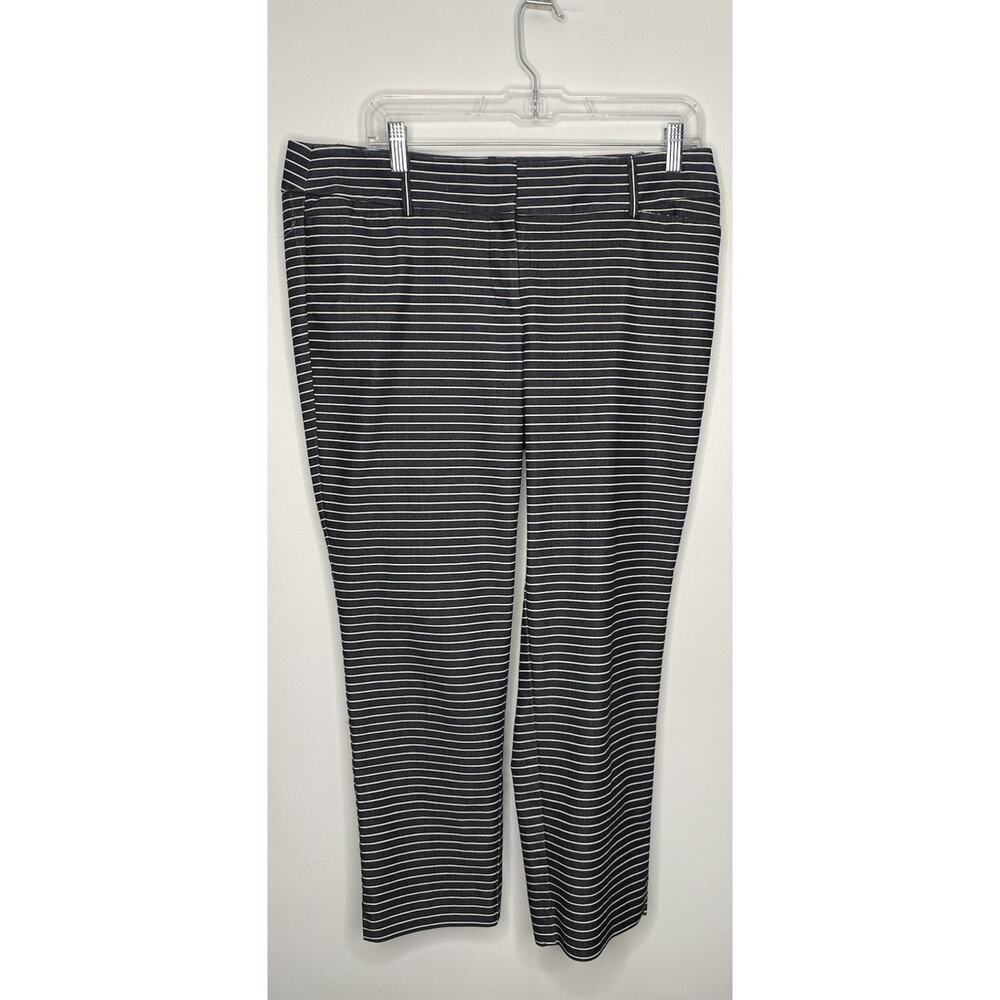 ANN TAYLOR LOFT RIVIERA STRIPED CROP PANTS – WOMEN’S SIZE 10 (MARISSA FIT)